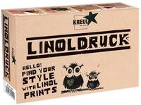 KREUL 15101 - Linoldruckfarben Set, 20 ml Linoldruckfarbe schwarz, 3...