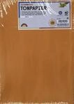 folia 6417 - Tonpapier ocker, DIN A4, 130 g/qm, 100 Blatt - zum Basteln und...