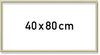 Schipper 605130708 Malen nach Zahlen, Alurahmen 40 x 80 cm, goldgl&auml;nzend ohne...