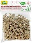 Lena Bastelset, Buchstabenwürfel aus Holz, 300 Stück Holzbuchstaben, 1cm...