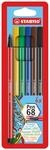 STABILO - Premium-Filzstift - Pen 68 | 6er Pack