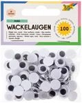 folia 750010 - Wackelaugen mit beweglicher Pupille, wei&szlig;, rund ca. 10 mm, 100...