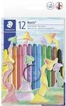 STAEDTLER 221 NWP12 - Noris Club Wachs-Twister, Wachs-Malstifte, 12 brillante...
