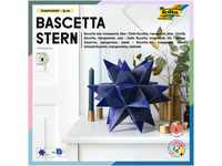 folia 836/2020 - Bastelset Bascetta Stern, Transparent blau, 20 x 20 cm, 32...