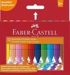 FABER-CASTELL - Radierbare Kreiden Jumbo Grip 12-teilig | Jumbo Wachsmalkreiden...