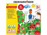 Eberhard Faber 578804 - EFA Color Fingerfarben-Set mit 4 Farbtöpfchen zu je...