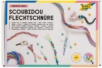folia 73019 - Kreativ Box Scoubidou Flechtschn&uuml;re, Bastelset mit 197 Teilen...