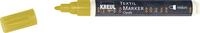 KREUL 92769 - Textil Marker Opak medium, Gold, mit Rundspitze, Strichst&auml;rke...
