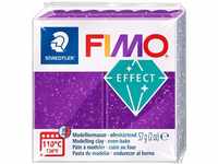 STAEDTLER 8020-602 - Fimo Effect Normalblock, 57 g, lila glitter, 1 Stück (1er...