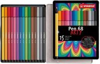 STABILO - Premium-Filzstift - Pen 68 | ARTY, 15er Metalletui