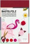 folia 520492 - Bastelfilz Ton in Ton, 20 x 30 cm, 10 Blatt sortiert in Rott&ouml;nen -