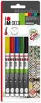 Marabu 0122000000080 - Deco Painter, matte Acrylmalstifte auf Wasserbasis,...