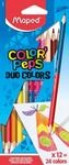 Maped - doppelseitige Drei-Kant-Buntstifte, Farbstifte COLOR'PEPS DUO aus