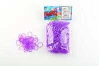 Rainbow Loom Haargummis violett Jelly