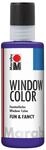 Marabu 04060004251 - Window Color fun & fancy, violett 80 ml, Fensterfarbe auf