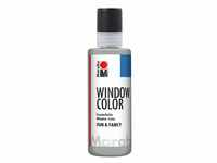 Marabu 04060004082 - Window Color fun & fancy, Konturenfarbe silber 80 ml, auf