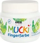 KREUL 23101 - Mucki leuchtkr&auml;ftige Fingerfarbe, 150 ml in wei&szlig;, auf...