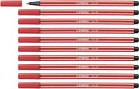 STABILO - Premium-Filzstift - Pen 68-10er Pack - carmin