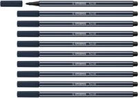 STABILO - Premium-Filzstift - Pen 68-10er Pack - paynesgrau
