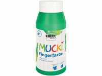 KREUL 23210 - Mucki leuchtkräftige Fingerfarbe, 750 ml in grün, auf...