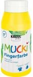 KREUL 23202 - Mucki leuchtkr&auml;ftige Fingerfarbe, 750 ml in gelb, auf...