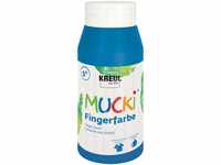KREUL 23208 - Mucki leuchtkräftige Fingerfarbe, 750 ml in blau, auf...