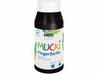 KREUL 23212 - Mucki leuchtkräftige Fingerfarbe, 750 ml in schwarz, auf...