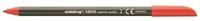 edding 1200 Fasermaler fein - rot - 1 Stift - Rundspitze 1 mm - Filzstift zum