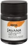 KREUL 91910 - Javana Stoffmalfarbe f&uuml;r helle Stoffe, 50 ml Glas in schwarz,