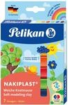 Pelikan Knete Nakiplast, Wachsmasse mit Bienenwachs, 125 g, 7 Farben | Pelikan...