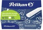 Pelikan Tafelkreide Wei&szlig; &ndash; 12 St&uuml;ck, 12x90mm, Staubfrei, Abwaschbar,...