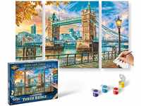 Schipper 609260752 Malen nach Zahlen - London Tower Bridge - Bilder malen für