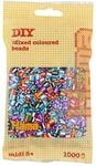 Hama Perlen 207-90 B&uuml;gelperlen Beutel mit ca. 1.000 Midi Bastelperlen mit