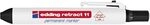 edding Retract 11 Permanent Marker - schwarz - 1 Stift - Rundfeder 1,5-3 mm -