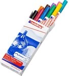 edding 751 Glanzlackmarker Set - mehrfarbig - 10 bunte Lackmarker - Rundspitze 1-2 mm