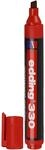 edding 330 Permanentmarker - rot - 10 Stifte - Keil-Spitze 1-5 mm - wasserfest,