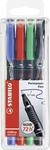 STABILO - Folienstift - OHPen universal - permanent fein - 4er Pack - gr&uuml;n,...