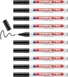 edding 780 Lackmarker - schwarz - 10 Stifte - Rundspitze 0,8 mm - Lackstift zur