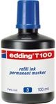 edding T 100 Nachf&uuml;lltinte Permanentmarker - blau - 100ml - mit...