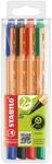 STABILO - Umweltfreundlicher Filzschreiber - GREENpoint | 4er Pack, blau,...