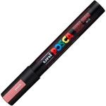 POSCA 182584 - POSCA Marker mit mittelfeiner Rundspitze, rot metallic