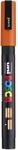 uni-ball 186511 - POSCA Marker mit feiner Rundspitze, orange