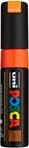 POSCA - Acrylmarker PC-8K mit breiter Keilspitze Neon Orange | Marker mit 8 mm