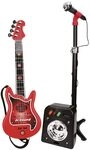 REIG 844 Spielzeug-Set mit 4-saitiger Gitarre und verst&auml;rktem Mikrofon