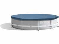 Intex Round Pool Cover - Poolabdeckplane - Für Metal und Prism Frame Pool 58108 Blau