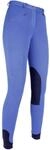 HKM 9064 Reithose Penny Easy, M&auml;dchen Hose, Kniebesatz, Kornblau / Dunkelblau, 122