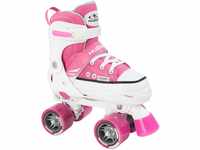 HUDORA Rollschuh Roller Skate in pink/schwarz - hochwertige Rollschuhe aus Nylon -