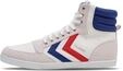 hummel Unisex High-Top, F&auml;llt regul&auml;r aus, Canvas, White Blue Red Gum 63 511 9228,