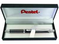 Pentel BL407A-BOX EnerGel Liquid-Gel-Roller Sterling mit matt-schwarzes...