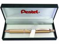Pentel BL407X-BOX EnerGel Liquid-Gel-Roller Sterling mit vollflächig goldene